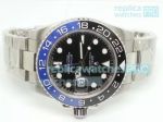 Copy Rolex GMT-Master II Black Dial Black & Blue Ceramic Bezel SS Case Watch